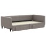 Sofá cama nido con cajones tela gris taupe 100x200 cm de vidaXL, Camas y somieres - Ref: Foro24-3196622, Precio: 300,64 €, De...