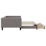 Sofá cama nido con cajones tela gris taupe 100x200 cm de vidaXL, Camas y somieres - Ref: Foro24-3196622, Precio: 300,64 €, De...