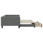 Sofá cama nido con cajones tela gris oscuro 100x200 cm de vidaXL, Camas y somieres - Ref: Foro24-3196620, Precio: 259,56 €, D...