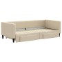 Sofá cama nido con cajones tela color crema 90x200 cm de vidaXL, Camas y somieres - Ref: Foro24-3196618, Precio: 288,21 €, De...