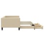 Sofá cama nido con cajones tela color crema 90x200 cm de vidaXL, Camas y somieres - Ref: Foro24-3196618, Precio: 288,21 €, De...
