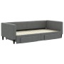 Sofá cama nido con cajones tela gris oscuro 90x200 cm de vidaXL, Camas y somieres - Ref: Foro24-3196615, Precio: 276,09 €, De...