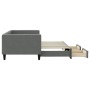 Sofá cama nido con cajones tela gris oscuro 90x200 cm de vidaXL, Camas y somieres - Ref: Foro24-3196615, Precio: 276,09 €, De...