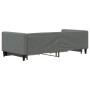 Sofá cama nido con cajones tela gris oscuro 90x200 cm de vidaXL, Camas y somieres - Ref: Foro24-3196615, Precio: 276,09 €, De...