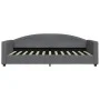 Trundle sofa bed with drawers dark gray fabric 100x200 cm by vidaXL, Beds and slatted bases - Ref: Foro24-3197230, Price: 299...