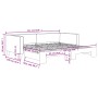 Sofá cama nido tela gris oscuro 90x190 cm de vidaXL, Camas y somieres - Ref: Foro24-3196589, Precio: 273,88 €, Descuento: %