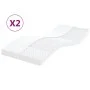 Foam mattresses 2 units 7 zones hardness 20ILD white 90x190 cm by vidaXL, Mattresses - Ref: Foro24-356361, Price: 164,14 €, D...