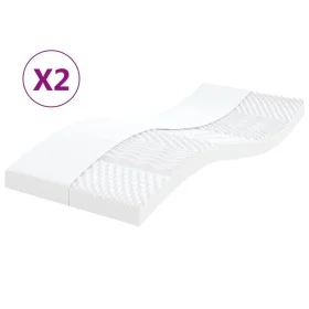 Colchones de espuma 2 uds 7 zonas dureza 20 ILD 100x200 cm de vidaXL, Colchones - Ref: Foro24-356364, Precio: 172,90 €, Descu...