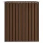 Caseta de almacenamiento jardín acero marrón 257x205x178 cm de vidaXL, Cobertizos - Ref: Foro24-47031, Precio: 306,08 €, Desc...