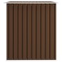 Caseta de almacenamiento jardín acero marrón 257x205x178 cm de vidaXL, Cobertizos - Ref: Foro24-47031, Precio: 320,49 €, Desc...