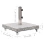 Base de sombrilla cuadrada de granito gris 30 kg de vidaXL, Bases para sombrillas - Ref: Foro24-48563, Precio: 99,21 €, Descu...