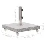Base de sombrilla cuadrada de granito gris 30 kg de vidaXL, Bases para sombrillas - Ref: Foro24-48563, Precio: 97,25 €, Descu...
