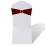 Moño decorativo elástico para sillas con hebilla 25 pzas Burdeos de vidaXL, Fundas - Ref: Foro24-130347, Precio: 29,65 €, Des...