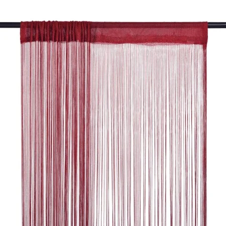 Cortinas de flecos 2 piezas 140x250 cm burdeos de vidaXL, Cortinas y visillos - Ref: Foro24-132409, Precio: 20,85 €, Descuent...