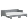 Sofá cama nido con colchón tela gris claro 80x200 cm de vidaXL, Camas y somieres - Ref: Foro24-3197439, Precio: 438,13 €, Des...