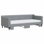 Sofá cama nido con colchón tela gris claro 80x200 cm de vidaXL, Camas y somieres - Ref: Foro24-3197439, Precio: 438,13 €, Des...
