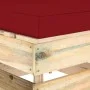 Ecksofa mit grau imprägnierten Holzkissen von vidaXL, Modulare Sofas für den Außenbereich - Ref: Foro24-3074516, Preis: 91,69...