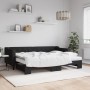 Sofá cama nido con colchón tela negro 80x200 cm de vidaXL, Camas y somieres - Ref: Foro24-3197441, Precio: 415,37 €, Descuent...
