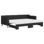 Sofá cama nido con colchón tela negro 80x200 cm de vidaXL, Camas y somieres - Ref: Foro24-3197441, Precio: 415,37 €, Descuent...