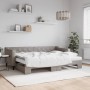 Sofá cama nido con colchón tela gris taupe 80x200 cm de vidaXL, Camas y somieres - Ref: Foro24-3197442, Precio: 416,95 €, Des...