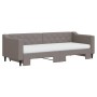 Sofá cama nido con colchón tela gris taupe 80x200 cm de vidaXL, Camas y somieres - Ref: Foro24-3197442, Precio: 416,95 €, Des...