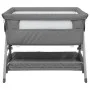 Cuna con colchón tela de lino gris oscuro de vidaXL, Cunas y camas para niños - Ref: Foro24-10290, Precio: 129,34 €, Descuent...