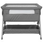 Cuna con colchón tela de lino gris oscuro de vidaXL, Cunas y camas para niños - Ref: Foro24-10290, Precio: 130,85 €, Descuent...