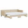 Sofá cama nido con colchón tela crema 80x200 cm de vidaXL, Camas y somieres - Ref: Foro24-3197443, Precio: 418,37 €, Descuent...