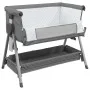 Cuna con colchón tela de lino gris oscuro de vidaXL, Cunas y camas para niños - Ref: Foro24-10290, Precio: 129,34 €, Descuent...