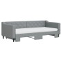 Sofá cama nido con colchón tela gris claro 90x200 cm de vidaXL, Camas y somieres - Ref: Foro24-3197444, Precio: 443,74 €, Des...