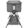 Cuna con colchón tela de lino gris oscuro de vidaXL, Cunas y camas para niños - Ref: Foro24-10290, Precio: 129,34 €, Descuent...