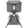 Cuna con colchón tela de lino gris oscuro de vidaXL, Cunas y camas para niños - Ref: Foro24-10290, Precio: 130,85 €, Descuent...