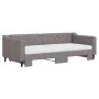 Trundle sofa bed with taupe gray fabric mattress 90x200 cm by vidaXL, Beds and slatted bases - Ref: Foro24-3197447, Price: 44...