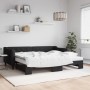 Sofá cama nido con colchón tela negro 90x200 cm de vidaXL, Camas y somieres - Ref: Foro24-3197446, Precio: 441,55 €, Descuent...