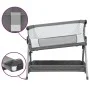 Cuna con colchón tela de lino gris oscuro de vidaXL, Cunas y camas para niños - Ref: Foro24-10290, Precio: 129,34 €, Descuent...