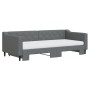 Sofá cama nido con colchón tela gris oscuro 90x200 cm de vidaXL, Camas y somieres - Ref: Foro24-3197445, Precio: 441,95 €, De...