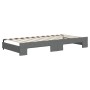 Sofá cama nido con colchón tela gris oscuro 90x200 cm de vidaXL, Camas y somieres - Ref: Foro24-3197445, Precio: 441,95 €, De...