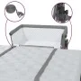 Cuna con colchón tela de lino gris oscuro de vidaXL, Cunas y camas para niños - Ref: Foro24-10290, Precio: 129,34 €, Descuent...
