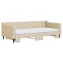 Sofá cama nido con colchón tela crema 90x200 cm de vidaXL, Camas y somieres - Ref: Foro24-3197448, Precio: 441,57 €, Descuent...