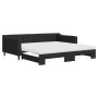 Sofá cama nido con colchón tela negro 100x200 cm de vidaXL, Camas y somieres - Ref: Foro24-3197451, Precio: 435,94 €, Descuen...