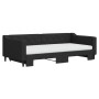 Sofá cama nido con colchón tela negro 100x200 cm de vidaXL, Camas y somieres - Ref: Foro24-3197451, Precio: 435,94 €, Descuen...