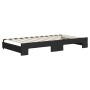 Sofá cama nido con colchón tela negro 100x200 cm de vidaXL, Camas y somieres - Ref: Foro24-3197451, Precio: 435,94 €, Descuen...