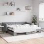 Sofá cama nido con colchón tela gris claro 100x200 cm de vidaXL, Camas y somieres - Ref: Foro24-3197449, Precio: 435,66 €, De...