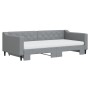 Sofá cama nido con colchón tela gris claro 100x200 cm de vidaXL, Camas y somieres - Ref: Foro24-3197449, Precio: 435,66 €, De...