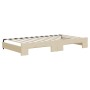 Sofá cama nido con colchón tela crema 100x200 cm de vidaXL, Camas y somieres - Ref: Foro24-3197453, Precio: 432,84 €, Descuen...