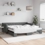 Sofá cama nido con colchón tela gris oscuro 100x200 cm de vidaXL, Camas y somieres - Ref: Foro24-3197450, Precio: 431,11 €, D...