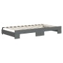 Sofá cama nido con colchón tela gris oscuro 100x200 cm de vidaXL, Camas y somieres - Ref: Foro24-3197450, Precio: 431,11 €, D...