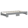 Sofá cama nido con colchón tela gris claro 90x190 cm de vidaXL, Camas y somieres - Ref: Foro24-3197454, Precio: 411,47 €, Des...