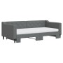 Sofá cama nido con colchón tela gris oscuro 90x190 cm de vidaXL, Camas y somieres - Ref: Foro24-3197455, Precio: 421,95 €, De...