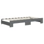 Sofá cama nido con colchón tela gris oscuro 90x190 cm de vidaXL, Camas y somieres - Ref: Foro24-3197455, Precio: 421,95 €, De...